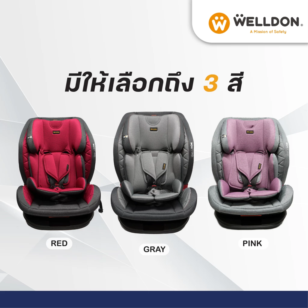 คาร์ซีท Welldon รุ่น NOVA PLUS (9 เดือน - 12 ปี)