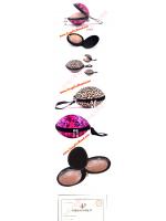 กระเป๋า ซิบ ทรงแข็งสีชมพู ลายดอก สำหรับ ใส่ซิลิโคนบรา Freebra (Cup A /32) บราไร้สาย แบบพกพา สะดวก สำหรับท่องเที่ยวและเดินทาง / คัพ A (ขนาด 32)