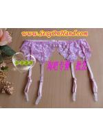 **พร้อมส่ง** stocking สายรัดถุงน่อง ลูกไม้สีชมพู ลูกไม้ยืด เกรดเอ ( ไม่มีถุงน่องนะค่ะ)