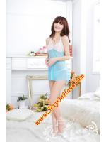 ชุดนอนเซ็กซี่ ชุดนอนมัดคอ ซีทรู สีฟ้า ขาว ผ้าลูกไม้ขาว ช่วงหน้าอก ส่วนตัวกระโปรง ผ้าซีทรูสีฟ้า สวยแบบใสๆคะ + จีสตริงเข้าชุดคะ