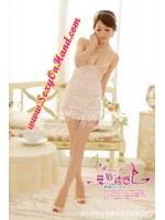 ชุดนอนเซ็กซี่ ชุดนอน ซีทรู ชุดนอน ซาติน สายเดี่ยว สีชมพูออกพีช แต่งลูกไม้เซ็กซี่ ช่วงอกและ ลำตัว แบบเปิดหลัง แต่งร้อยริบบิ้น สีสวยหวานๆ เย้ายวนมากๆคะ +G-string เข้าชุดคะ