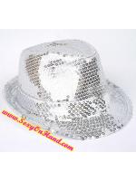 หมวกปักเลื่อม หมวกบริ๊งค์ สีดำ ทรงเก๋ไก๋ สำหรับเจ้าแม่ปาร์ตี้ และชุดออกงานเก๋ๆ โดดเด่น ไม่ซ้ำใคร