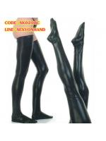ถุงน่อง ถุงน่องแฟนซี หนัง สีดำ เนื้อPU มัน