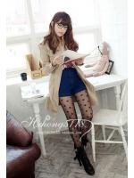 ถุงน่อง เซ็กซี่ ถุงน่อง ทอลาย ในตัว ลายวงกลมสีดำ ใหญ่ สไตล์เก๋ๆ แนวๆคะ เข้าได้กับชุดทำงาน ชุดแซ็ก ออกงาน ชุดแฟนซี เนื้อดี เกรดเอเลยจ้า