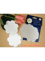 แผ่นปิดหัวนมผ้าไหม เนื้อละเอียด ไม่ระคายเคืองค่า ( ทรงกลม / ทรงดอกไม้)