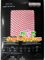 ถุงน่อง sexy ถุงน่อง ตาข่าย เซ็กซี่ แบบเต็มตัว สีแดง ขนาด Free Size สะโพก ยืดได้ถึง 42 นิ้ว