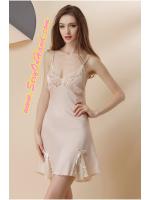 ชุดนอนผ้าไหม ชุดนอน ผ้าไหม งานเกรด AAA สีแชมเปญ สวยหรูไสตล์คุณหนูหรูๆ แต่งลูกไม้ช่วงขอบอก ปลายแต่งริบบิ้นและลูกไม้ แบบคลาสสิคมีระดับมากๆคะ