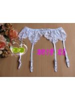 **พร้อมส่ง** stocking สายรัดถุงน่อง ลูกไม้สีขาว ลูกไม้ยืด เกรดเอ ( ไม่มีถุงน่องนะค่ะ)