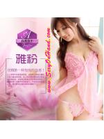 ชุดนอนเซ็กซี่ ชมพู ผ้าซีทรู เนื้อผ้าบางเบา โปร่ง ตกแต่งขอบและสายเสื้อด้วยผ้าซีทรูจับจีบย่น เนื้อผ้าเดียวกับตัวชุด ช่วงอก เพิ่มความเซ็กซี่ ปนหวานคะ