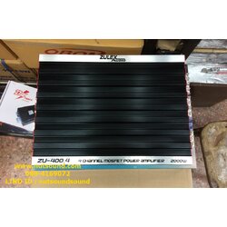 เพาเวอร์แอมป์รถยนต์ 4 CH 2000 W ยี้ห้อ ZULEX รุ่น ZU 400.4 (ดำ)