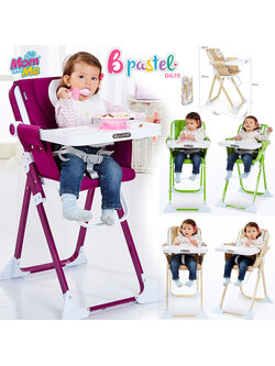 Bpastel DG70 เก้าอี้กินข้าวเด็กทรงสูงเเบบพกพา Oxford Fabric portable baby dining chair รับน้ำหนักได้ 70 kg