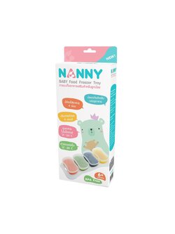 NANNY ถ้วยแช่แข็งอาหารเด็ก ความจุ 4 ออนซ์ จำนวน 4 ชิ้น