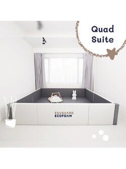 Eduguard คอกกั้นเด็กแบบเบาะ Quad Suite 300x300 cm.