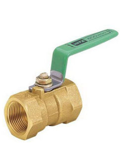 บอลวาล์วทองเหลือง ยี่ห้อ KITZ ด้ามเขียว 600psi