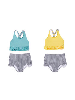 Kidsumplay Bikini set 2 pcs ( New ) ชุดบิกินี่ว่ายน้ำกัน UV สำหรับเด็ก