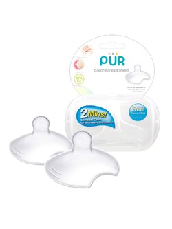 Pur ซิลิโคนป้องกันหัวนมมารดา แผ่นป้องกันนม 2 ชิ้น