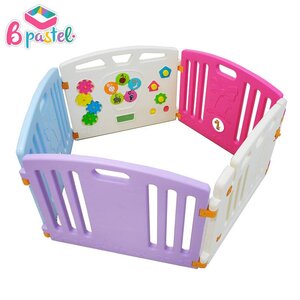 คอกกั้นเด็ก BPastel รุ่น classic Size M ขนาด 5 แผ่น รั้วกั้นเด็ก บีพาสเทล