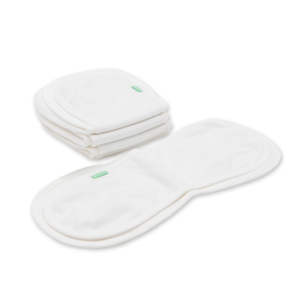 Mooroo แผ่นรองซับในกางเกงผ้าอ้อม (แผ่นรองซับรูปทรงถั่ว Peanut Diaper) (แพค 5 ชิ้น)