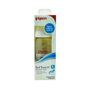 ขวดนมพีเจ้น Pigeon PPSU 240 ml พร้อมจุกเสมือนให้นมมารดา รุ่นพลัส