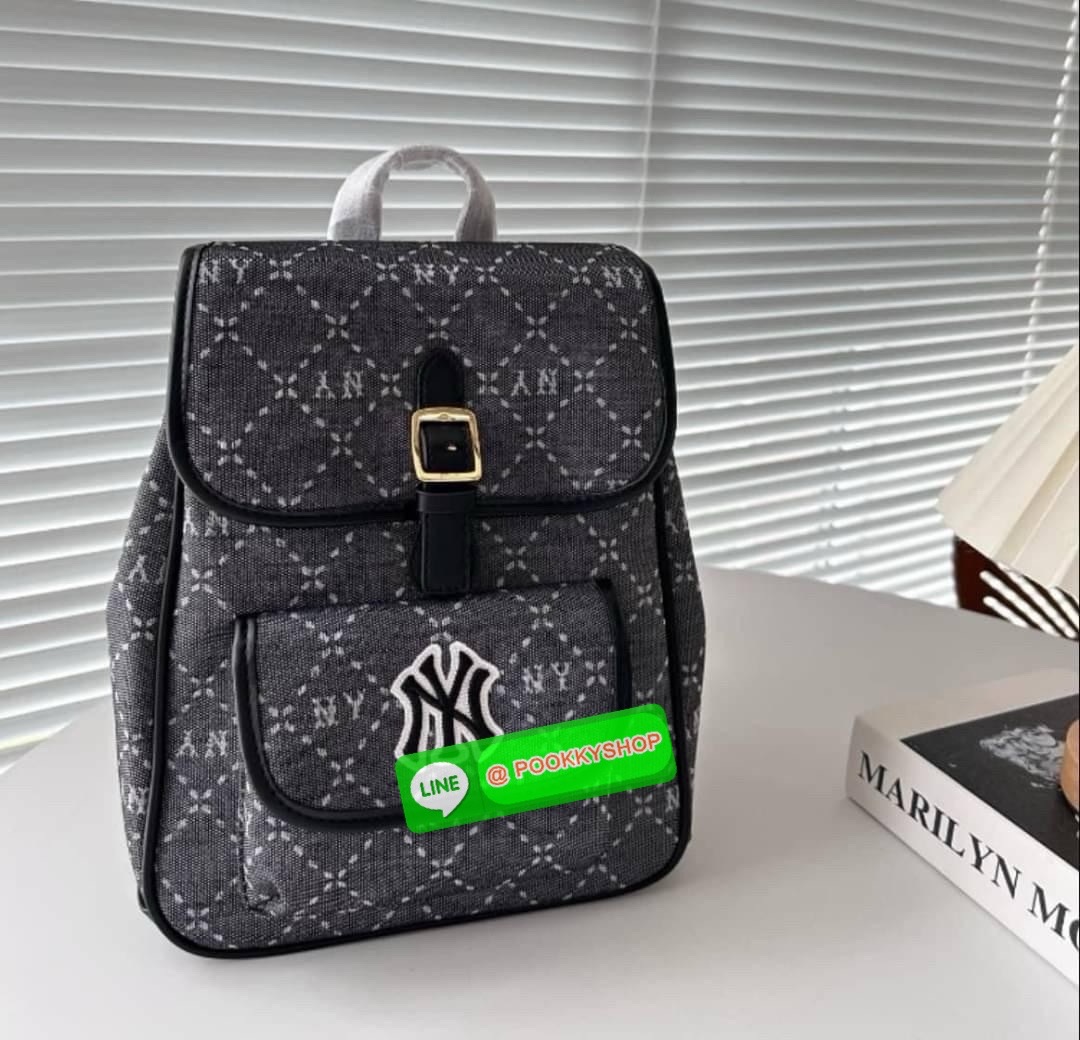 กระเป๋าเป้ NY MLB สะพายข้าง ผ้าแคนวาส สายสปอร์ตปรับระดับได้