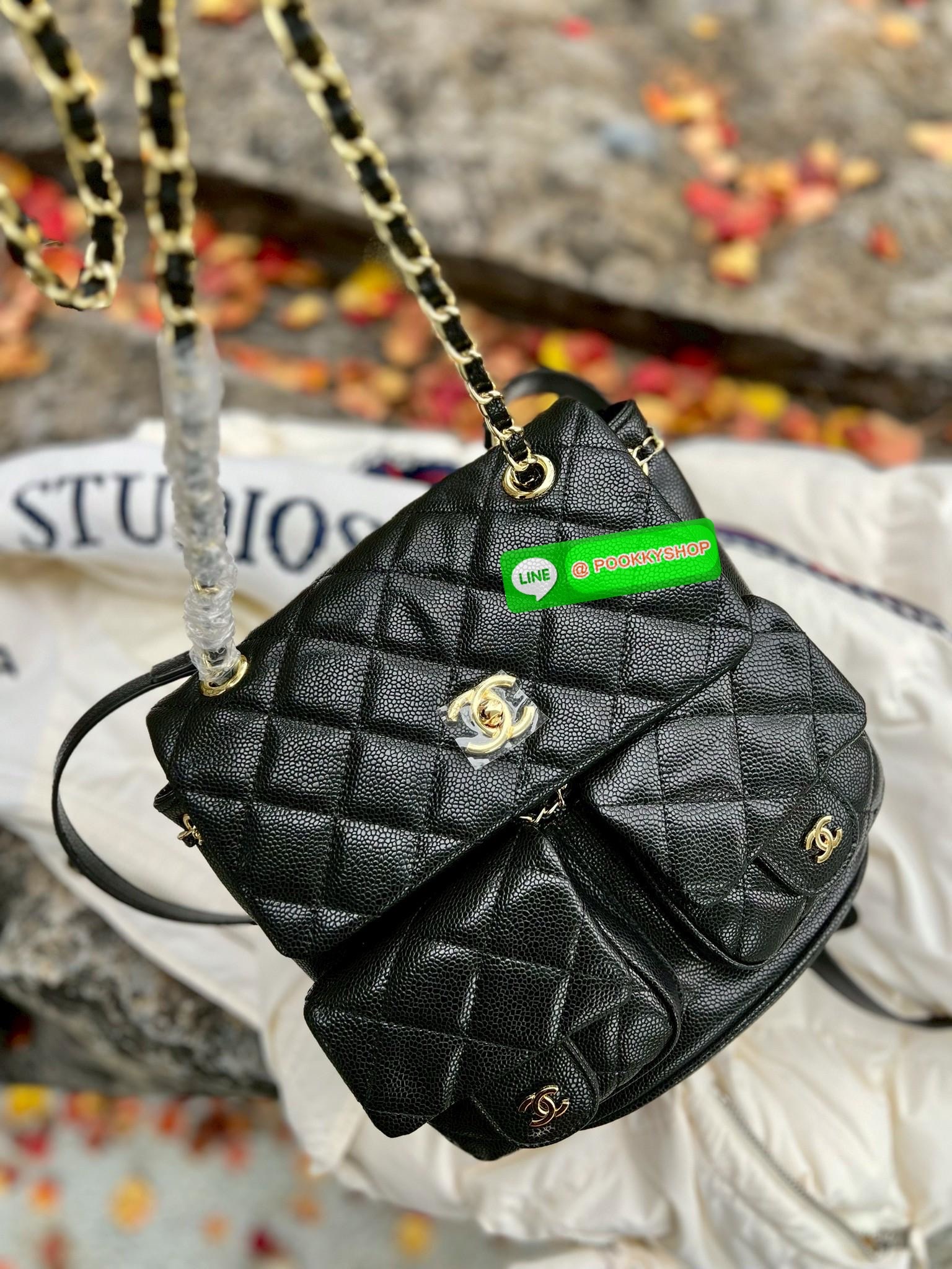 CHANEL DUMA CAVIAR BACKPACK ((vip gift ตปท.)) 🔖พร้อมส่ง! อย่ารอช้าที่จะสวยกันค่าาสาวๆ กับกระเป๋าสะพายหลัง หนังคาเวียร์นิ่มลายสวยค่ะ
