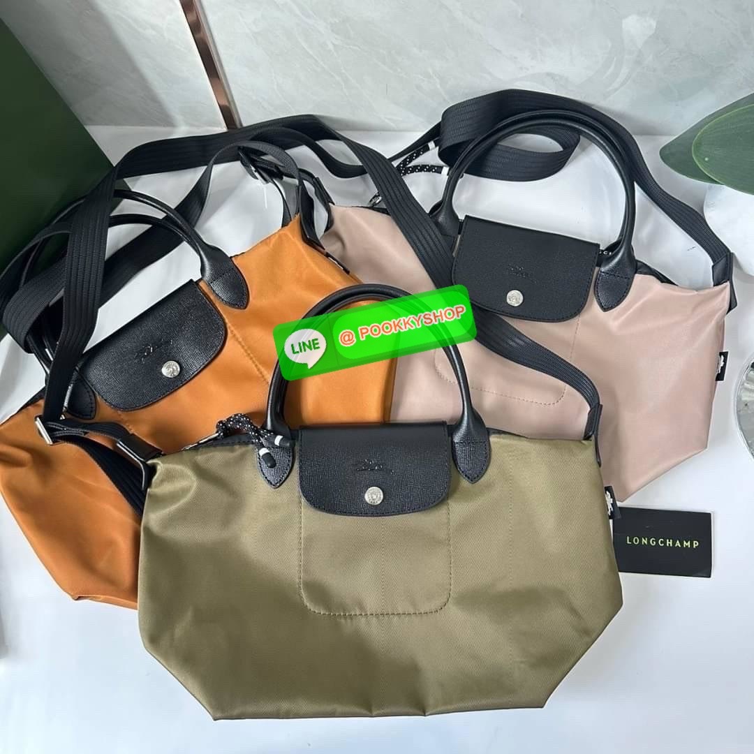 LONGCHAMP LE PLIAGE ENERGY MEDIUM HANDBAG 🔖กระเป๋าสะพายไหล่/ถือ คอลเลคชั่นใหม่สไตล์เรียบหรู ขนาดกลางจุของได้เยอะ