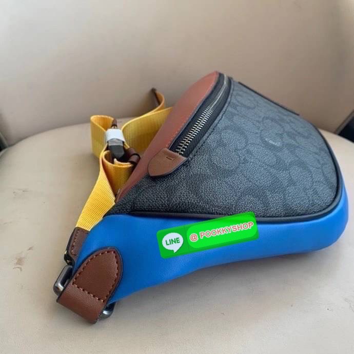 Coach 962 Rivington Belt Bag in Signature Canvas with Coach Patch