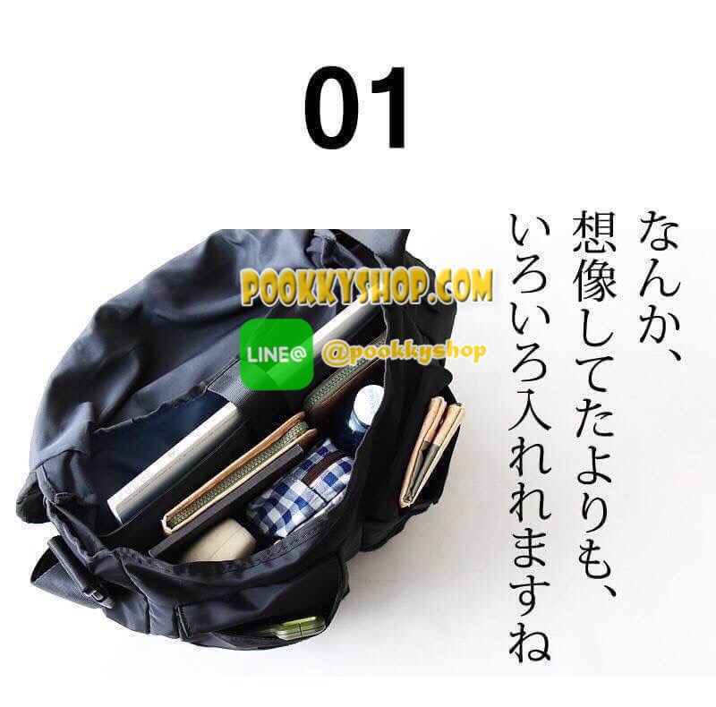 งาน3ป้าย ❤️ 5500 เยน ❤️ ภายในมี วดป Anello urban street nylon shoulder bag ใหม่ชนช้อปกับกระเป๋าถือหรือสะพายแบบ unisex วัสดุผ้าไนล่อน มีคุณสมบัติกันน้ำและน้ำหนักเบา ภายในมีช่องเล็กช่องน้อยแยกเป็นสัดส่วน กว้างและใบใหญ่สามารถใส่เอกสารได้เยอะ ด้