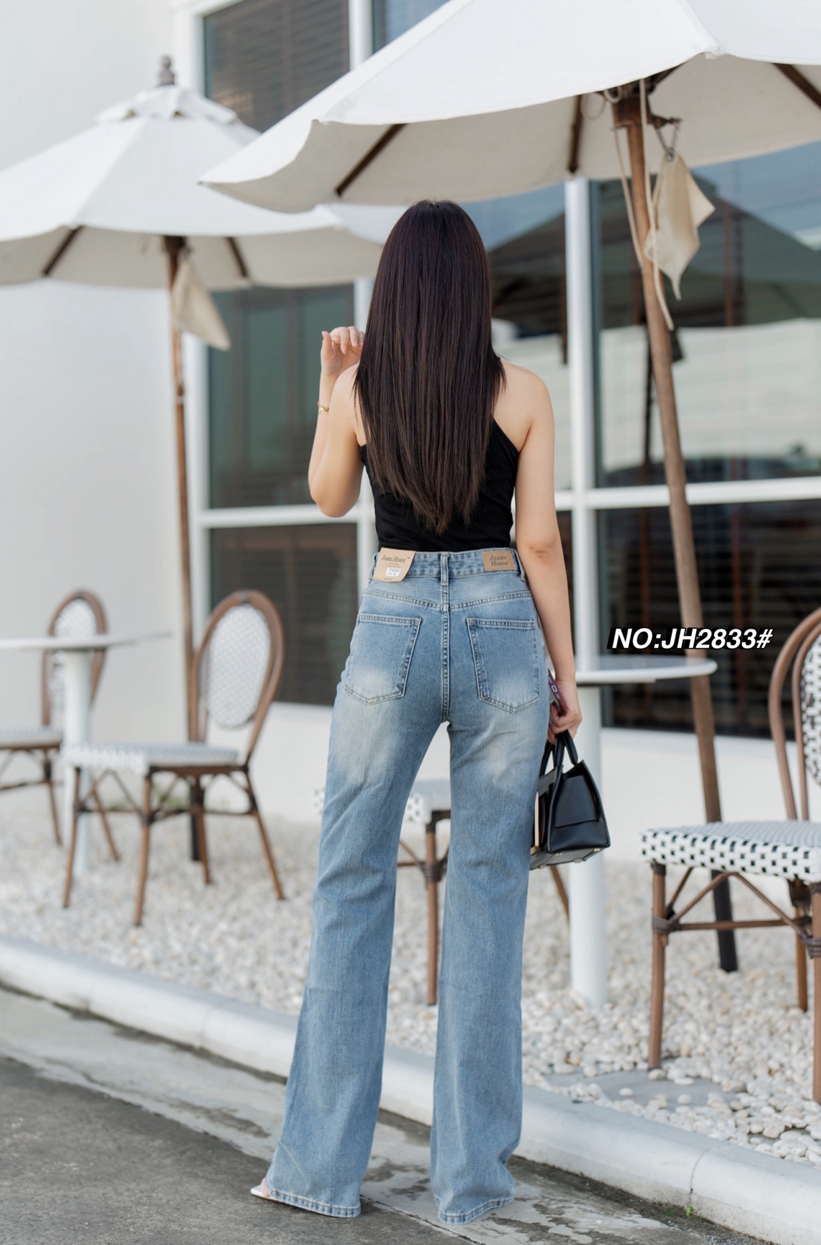 กางเกงแฟชั่น No.JH2833# -กางเกงยีนส์ขาม้ายาว ทรงเอวสูงงงง รุ่นนี้ขอบอกเลยผ้านิ่มมากๆๆ