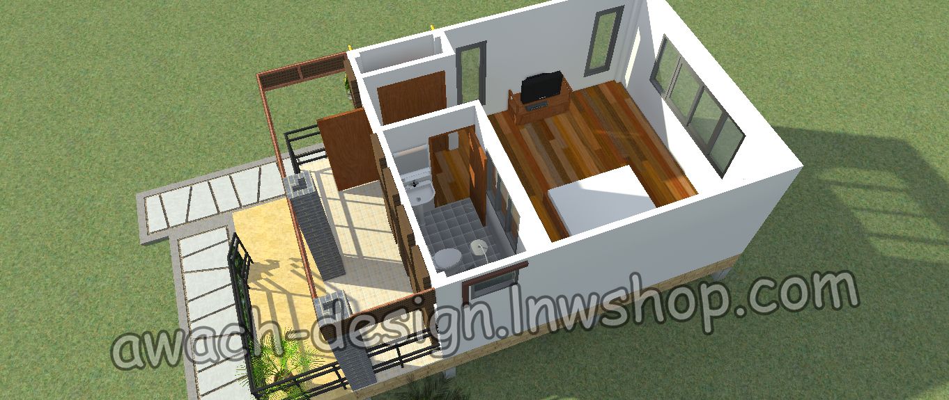 R100 บ้านพักขนาดเล็ก