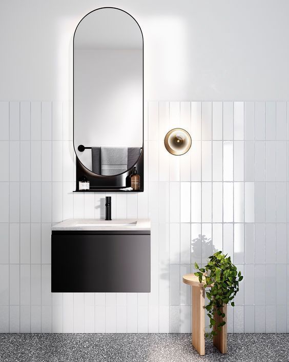 3"x12" Subway Ceramic : Glossy White (สีขาวเคลือบเงา) / ตรม.