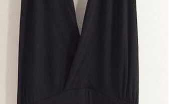 ชุดเซ็กซี่ ชุดแฟชั่น ชุดเที่ยว ชุดออกงานกลางคืน ชุดเที่ยว ชุดคล้องคอ ผ้ายืดซัพพอร์ทอย่างดี สีดำ เปลือยหลัง แต่งสายคาด สามเส้น เซ็กซี่ เปรี้ยวจี๊ดส์ เข็ดฟัน ไสตล์สาวเฉี่ยวเก๋ไก๋ + G string เข้าชุดคะ