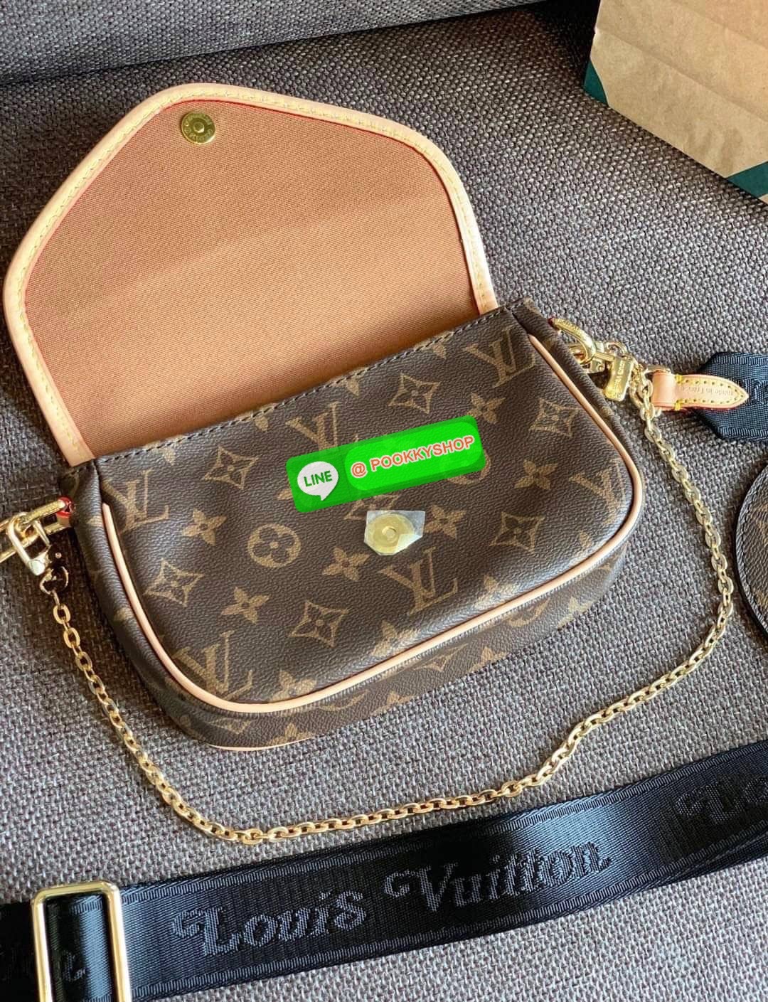 💥LIMITED EDITION LV PREMIUM GIFT LV MULTI POCHETTE ACCESSORIES 💥พร้อมส่งที่ไทย รุ่นหายากมากๆ สุดคุ้ม!! สินค้าพรีเมี่ยมกิ๊ฟ ตปท. ✔️กระเป๋าวัสดุหนังแท้อย่างดี ที่รังสรรค์ออกแบบให้สะพายข้างได้;หรือเปลี่ยนสายเป็นหิ้วหรือคล้องไหล่ได้