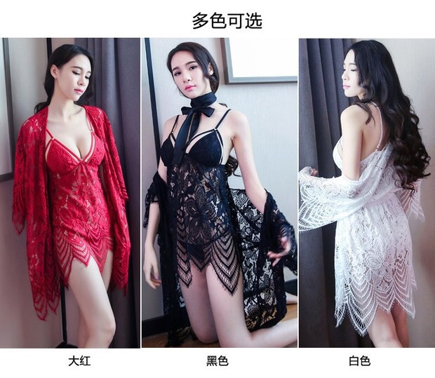 ชุดนอนเซ็กซี่ ชุดนอนแต่งลูกไม้ฉลุสีแดง สวยเซ็กซี่มากๆคะ