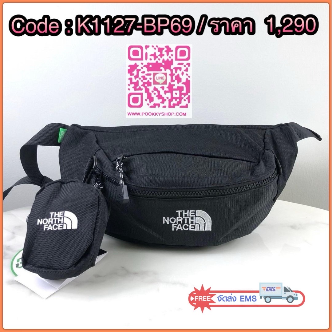 กระเป๋าคาดอก THE NORTH FACE สุดคุ้ม!!! ซื้อ 1 ได้ถึง 2 ใบ กระเป๋าใบใหญ่ เปิด-ปิดกระเป๋าด้วยซิป แบ่งเป็น 2 ช่องซิปค่ะ กระเป๋าใบเล็ก เปิด-ปิดด้วยซิป สามารถถอดแยกใช้งานได้ค่ะ สายสะพาย สามารถปรับได้ Free Size