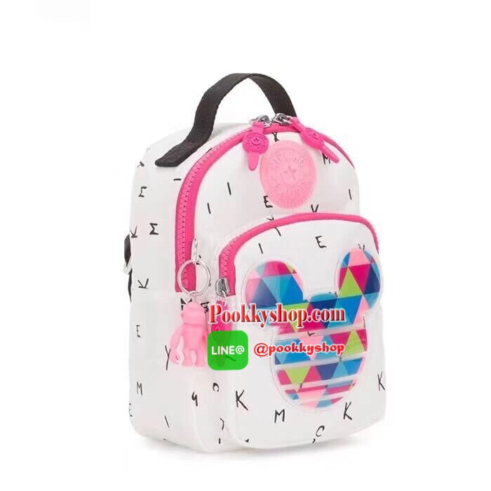 Kipling Disney’s Minnie Mouse and Mickey Mouse 3 IN 1 กระเป๋าสะพายหลัง สะพายข้าง หรือ crossbody 3 in 1 มาพร้อมพวงกุญแจลิง ด้านหน้ามีช่องซิปแยกใส่ของจุกจิก ภายในช่องหลัก มีช่องซิปใส่ของ พร้อมอีก 1 ช่องด้านใน เปิด-ปิด ด้วยซิป สะดวกใช้ พร้อมสายยาว 2 สาย สะพา