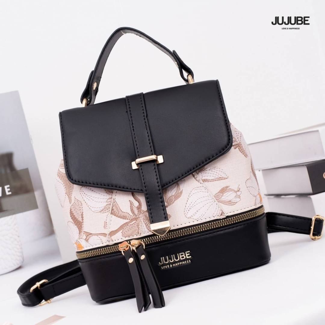 พร้อมส่ง เป้หนัง JUJUBE แบรนด์แท้ รุ่นใหม่ เป้ได้+สะพายข้างได้ ภายในกว้างจุของได้เยอะ