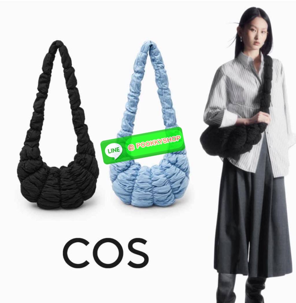 Cos แท้ Outlet แบรนด์เกาหลีสไตล์ วัสดุตัวกระเป๋าทำจากผ้ากันน้ำอย่างดี เบามากน่าใช้ ผู้นำแฟชั่นนิสต้า รีบหามาสะพายนะคะ