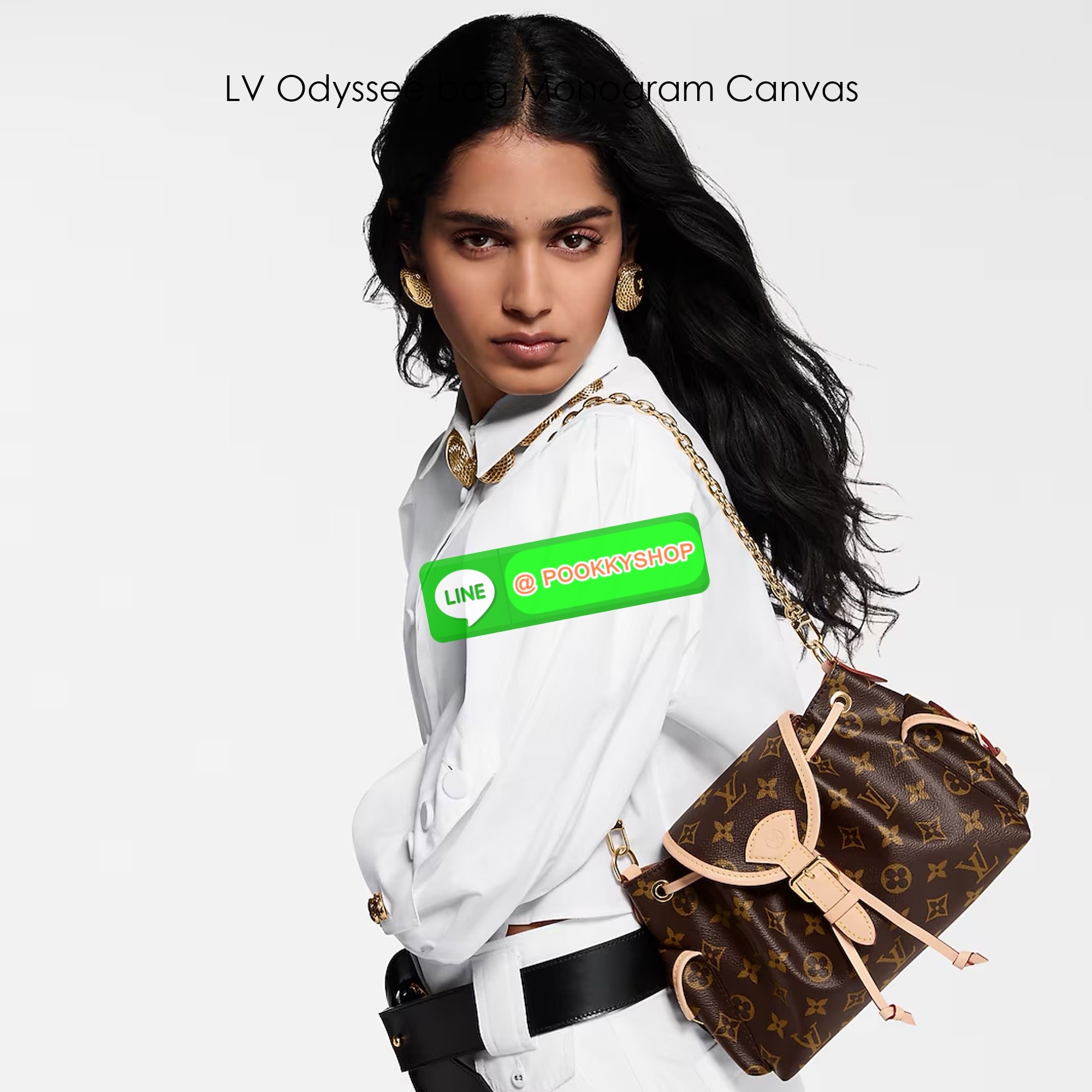 LV Odyssee bag Monogram Canvas กระเป๋าสะพายดีไซน์ใหม่งานหนังแคนวาสแท้ คอลเลกชันประจำฤดูกาล Pre-Fall 2025 ออกแบบมาเพื่อเชิดชูมรดกล้ำค่าที่สืบทอดจากรุ่นสู่รุ่น ดีไซน์ทันสมัยใช้งานได้ทุกวัน Monogram แคนวาสเป็นเอกลักษณ์ ยกระดับด้วยตัวล็อกสีทองและสายโซ่ตกแต่งแ