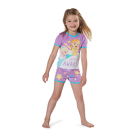 * Frozen PJ PALS Short Set for Girls from Disney USA ของแท้100% นำเข้า จากอเมริกา