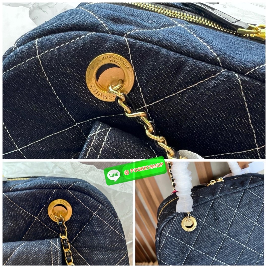 NEW ARRIVAL! LIMITED EDITION จาก Vip gift duty free ตปท. CHANEL DENIM SHOULDER BAG WITH KITTY