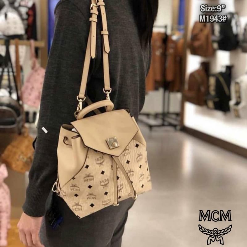 กระเป๋าเป้ MCM งานพรีเมี่ยม ปั้มครบ พร้อมถุงผ้า