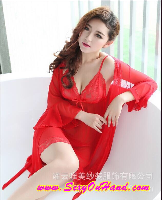 เซ็ทชุดคลุมนอน ลูกไม้ซีทรู แต่งระบายขอบ และลูกไม้ เนื้อผ้าทิ้งตัว สวยหรู PREMIUM GRADE สวยหรู เซ็กซี่ เย้ายวนสุดๆคะ +G-string แต่งลูกไม้เข้าชุดคะ Free Size