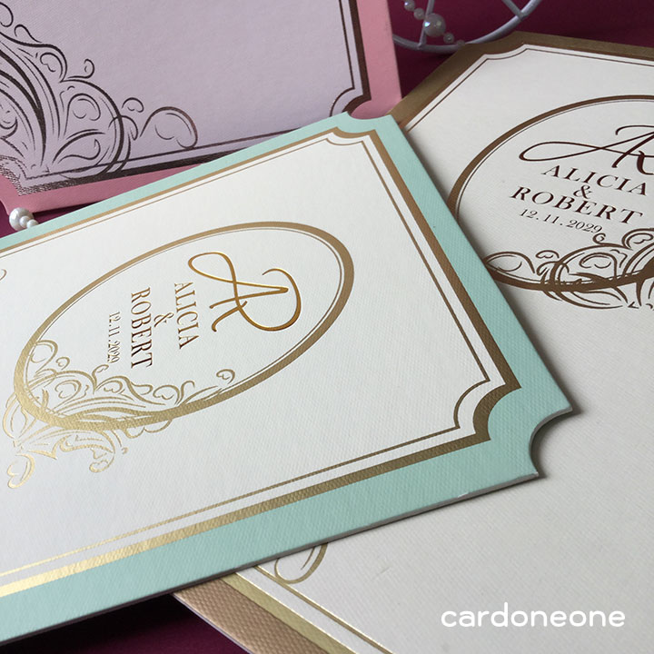 การ์ดแต่งงานพรีเมี่ยม วินเทจ แบบหนา