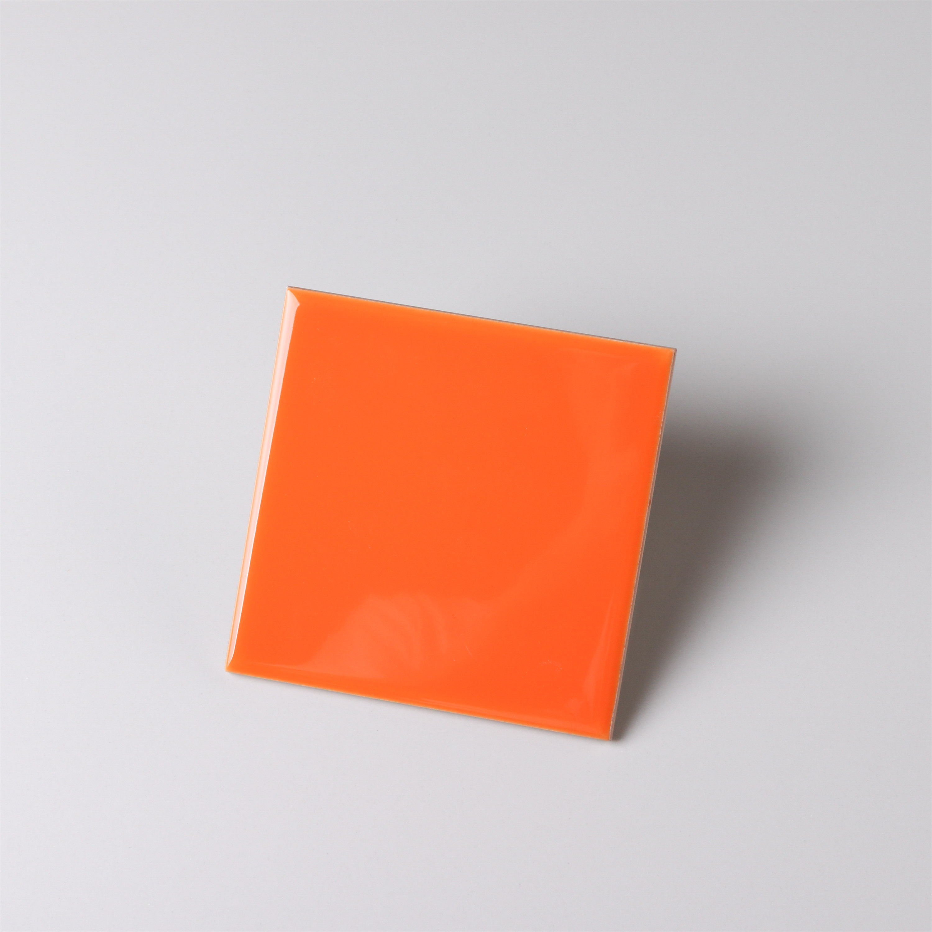 Ceramic Glossy 4"x4" (10x10ซม.) สีส้ม /ตรม.