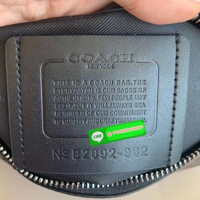 Coach 962 Rivington Belt Bag in Signature Canvas with Coach Patch