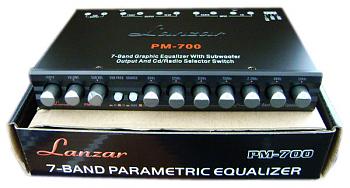 ปรีแอมป์รถยนต์ 7 แบนด์ ยี้ห้อ LANZAR รุ่น PM-700