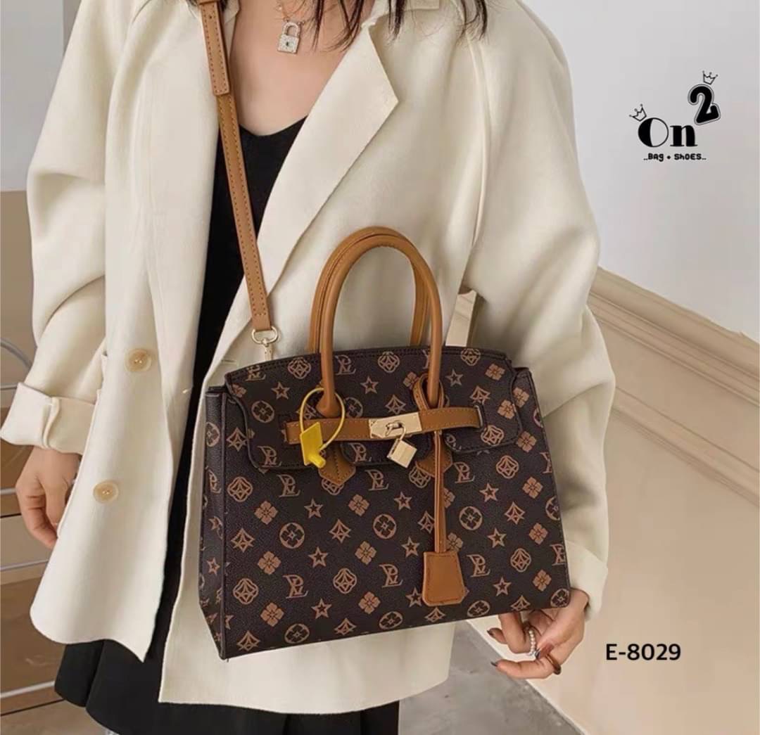 New arrivals กระเป๋าสะพายมาใหม่ ทรง Birkin งานสไตล์แบรนด์ เปิดหน้าอะไหล่ทอง สายสะพายยาวแบบครอสบอดี้