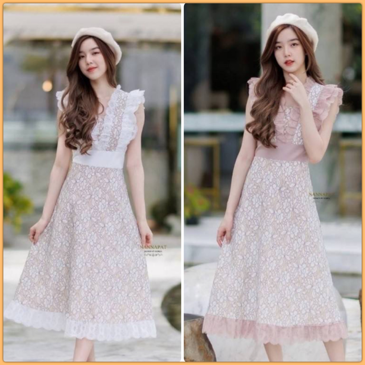 Dress สวยหรู ดูดี ดูแพงเลยคะ ใส่ได้ทุกโอกาสเลยนะคะ งานพรีเมี่ยม ผ้าลูกไม้ทั้งชุด หนานุ่มใส่สบาย มีซับในอย่างดี งานซิปหลัง อกระบายกำลังดี แต่งกระดุม ตัวกระโปรงบาน พริ้วสวย ราคาสุดคุ้ม เห็นงานจริงต้องว้าวแน่นอนคะ