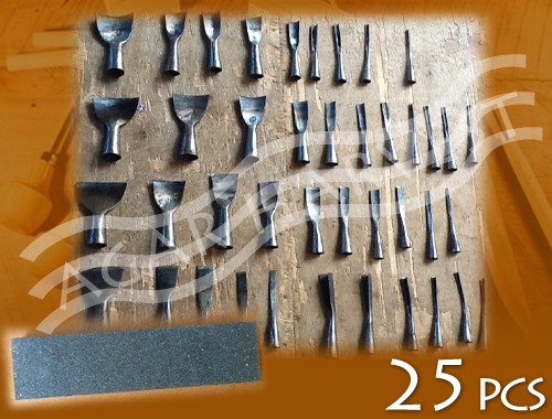 เครื่องมือแกะสลักไม้ Agarwood Carving Tools (40 pcs) 25 แพค